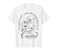 Citation chrétienne : Dieu Religieux terriblement Floral T-Shirt Graphique avec Valeur