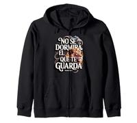 Citation chrétienne espagnole avec Art du Lion - Mateo 5:5 Sweat à Capuche