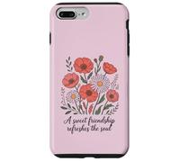Citation chrétienne Florale : Une Douce amitié rafraîchit l'âme Coque pour iPhone 7 Plus/8 Plus