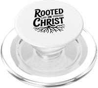 Citation chrétienne inspirante Rooted in Christ Faith PopSockets PopGrip pour MagSafe