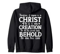 Citation chrétienne inspirante sur la Nouvelle création Sweat à Capuche