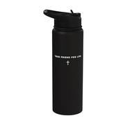 Citation chrétienne Jésus véritable ami pour la vie avec Stainless Steel Insulated Water Bottle