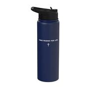 Citation chrétienne Jésus véritable ami pour la vie avec Stainless Steel Insulated Water Bottle