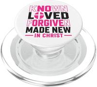 Citation chrétienne « Known Loved Forgiven Made New in Christ » PopSockets PopGrip pour MagSafe