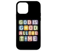 Citation chrétienne rétro « God is Good All The Time » Coque pour iPhone 12 Mini