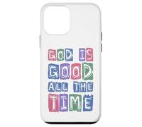 Citation chrétienne rétro « God is Good All The Time » Coque pour iPhone 12 Mini