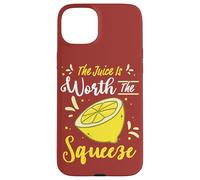 Citation Citron Citrus The Juice is Worth The Squeeze Limonade Coque pour iPhone 15 Plus