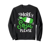 Citation coréenne Amusante sur Le Soju à Boire dans Un Bar coréen, fête et Vie Nocturne Sweatshirt