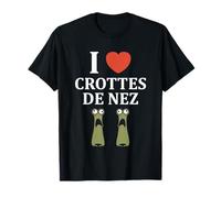 Citation Crotte nez humour simple i love Crottes de nez T-Shirt