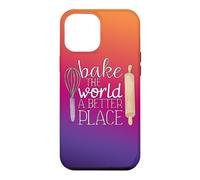 Citation Cute Bake The World a Better Place Coque pour iPhone 12 Pro Max