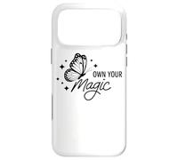 Citation d'affirmation Own Your Magic Butterfly Coque pour iPhone 17 Pro Max