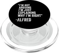 Citation d'Alfred - Idée de nom personnalisé pour Anniversaire PopSockets PopGrip pour MagSafe