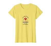 Citation d'amour d'été « I Followed My Heart to The Beach » T-Shirt, Femme, Citron, M