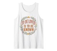 Citation d'amour rétro Vintage « to Be Loved is to Be Known » 7 Débardeur
