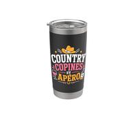 Citation danse fille humour apéro copines Country Gobelet isotherme en acier inoxydable double paroi
