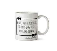 Citation D'Aoc : « Ce Pays Appartient À Tous. » Alexandria Ocasio-Cortez, Membre Du Groupe Féministe The Squad Tasse Céramique Tasses Drôle Tasse À Café Pour Ami Thé Femme 330Ml