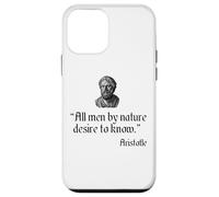 Citation d'Aristote All Men by Nature Desire to Know Philosophy Coque pour iPhone 12 Mini