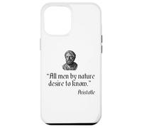 Citation d'Aristote All Men by Nature Desire to Know Philosophy Coque pour iPhone 12 Pro Max