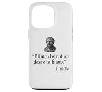 Citation d'Aristote All Men by Nature Desire to Know Philosophy Coque pour iPhone 13 Pro