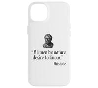 Citation d'Aristote All Men by Nature Desire to Know Philosophy Coque pour iPhone 14 Plus