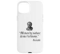 Citation d'Aristote All Men by Nature Desire to Know Philosophy Coque pour iPhone 15 Plus