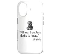 Citation d'Aristote All Men by Nature Desire to Know Philosophy Coque pour iPhone 17