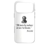Citation d'Aristote All Men by Nature Desire to Know Philosophy Coque pour iPhone 17 Pro Max