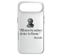Citation d'Aristote All Men by Nature Desire to Know Philosophy Coque pour iPhone Air