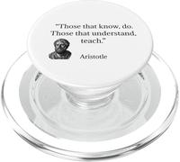 Citation d'Aristote Ceux Qui savent Faire PopSockets PopGrip pour MagSafe