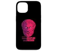 Citation d'Aristote Through Discipline Comes Freedom Philosopher Coque pour iPhone 13