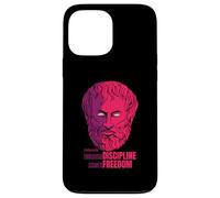 Citation d'Aristote Through Discipline Comes Freedom Philosopher Coque pour iPhone 13 Pro Max