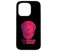 Citation d'Aristote Through Discipline Comes Freedom Philosopher Coque pour iPhone 15 Pro