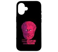 Citation d'Aristote Through Discipline Comes Freedom Philosopher Coque pour iPhone 16