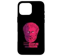 Citation d'Aristote Through Discipline Comes Freedom Philosopher Coque pour iPhone 16 Pro Max