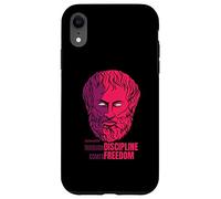 Citation d'Aristote Through Discipline Comes Freedom Philosopher Coque pour iPhone XR