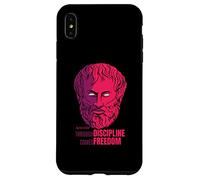 Citation d'Aristote Through Discipline Comes Freedom Philosopher Coque pour iPhone XS Max