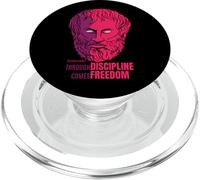 Citation d'Aristote Through Discipline Comes Freedom Philosopher PopSockets PopGrip pour MagSafe