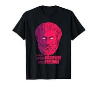 Citation d'Aristote Through Discipline Comes Freedom Philosopher T-Shirt