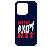 Citation d'arts Martiaux Shut Up and Hit Taekwondo Coque pour iPhone 15 Pro