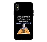 Citation de Basket-Ball One Point Game Motivation Sports Design Coque pour iPhone X/XS