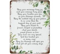 Citation de bénédiction de mariage irlandaise 12x16 pouces : Que vos matins