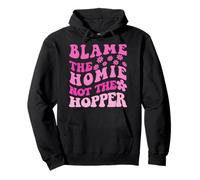 Citation de Blame The Homie Not The Hopper Y2K Sweat à Capuche