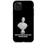Citation de buste Jules César vieilli Gaule divisé trois Coque pour iPhone 11 Pro Max