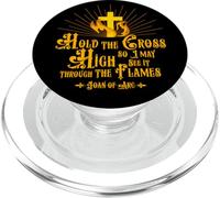 Citation de Cadeaux de Sainte Jeanne d'arc Les catholiques PopSockets PopGrip pour MagSafe