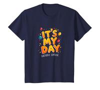 Citation de célébration Festive It's My Day Edition T-Shirt, Enfant, Bleu Marine, 2 Ans