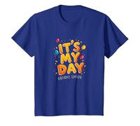 Citation de célébration Festive It's My Day Edition T-Shirt, Enfant, Bleu Royal, 3 Ans