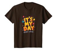 Citation de célébration Festive It's My Day Edition T-Shirt, Enfant, Marron, 2 Ans