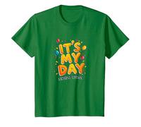 Citation de célébration Festive It's My Day Edition T-Shirt, Enfant, Vert Kelly, 12 Ans