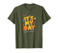 Citation de célébration Festive It's My Day Edition T-Shirt, Homme, Olive, 3XL