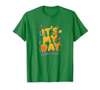 Citation de célébration Festive It's My Day Edition T-Shirt, Homme, Vert Kelly, XXL